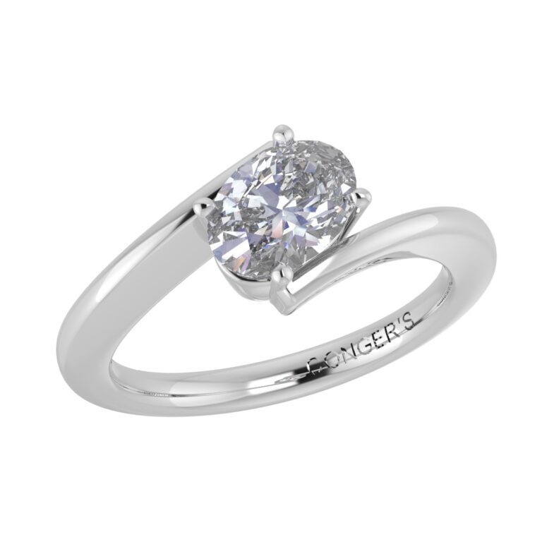 Conger's Signature Oval Bypass Engagement Ring
